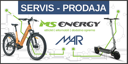 vlašteni servis za MS Energy e-romobile i e-bicikle